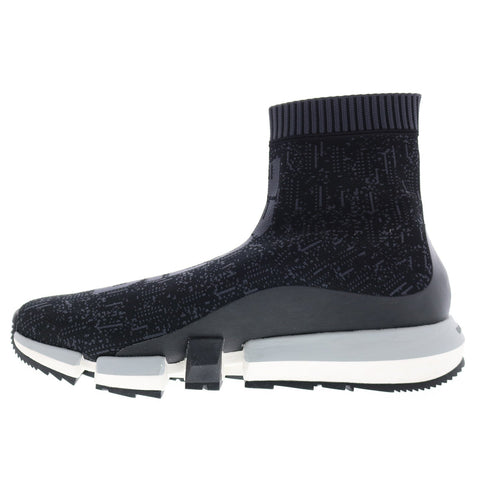 Diesel H-Padola Mid Sock Mens Black Canvas Slip On Lifestyle Sneakers Shoes