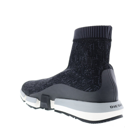 Diesel H-Padola Mid Sock Mens Black Canvas Slip On Lifestyle Sneakers Shoes