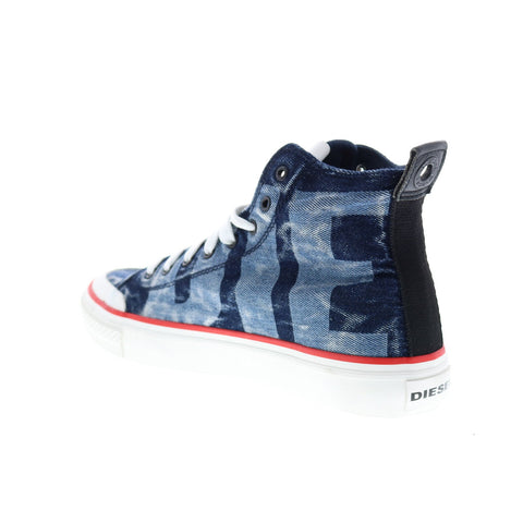 Diesel S-Astico Mc Mens Blue Canvas Lace Up Lifestyle Sneakers Shoes