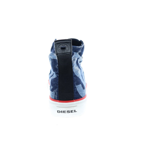 Diesel S-Astico Mc Mens Blue Canvas Lace Up Lifestyle Sneakers Shoes
