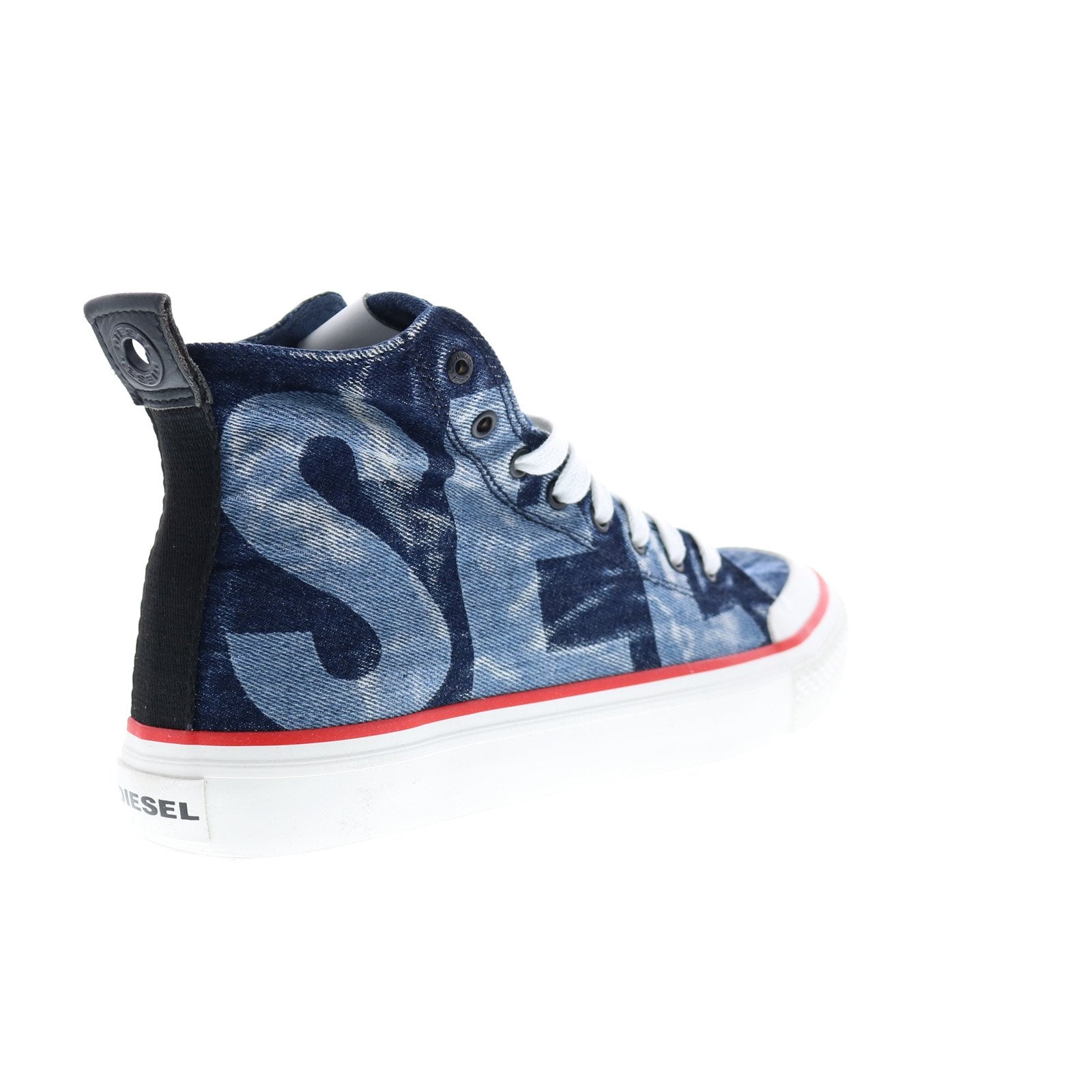 Diesel S-Astico Mc Mens Blue Canvas Lace Up Lifestyle Sneakers