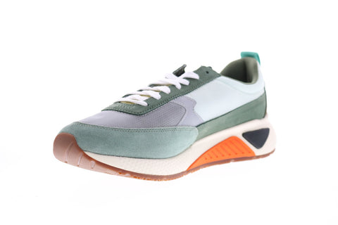 Diesel K-Kb Low Lace II Mens Green Suede Lace Up Lifestyle Sneakers Shoes