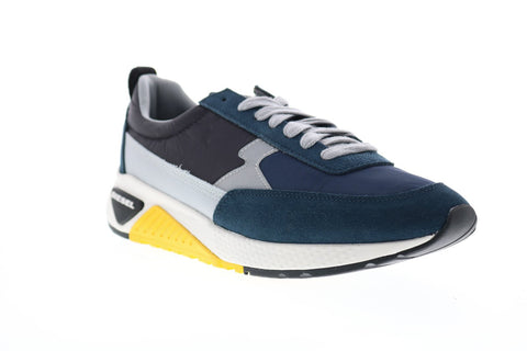Diesel S-Kb Low Lace II Mens Blue Suede Lace Up Lifestyle Sneakers Shoes