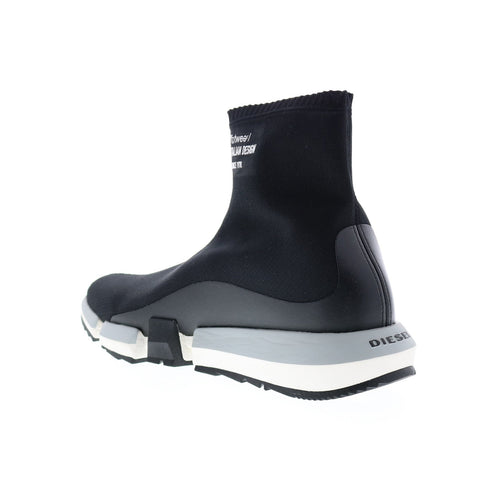 Diesel H-Padola High Sock Mens Black Canvas Lifestyle Sneakers Shoes