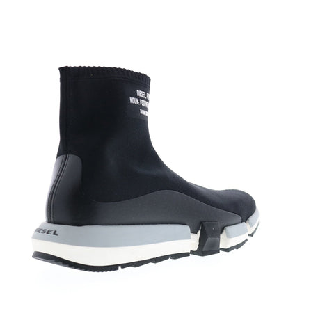Diesel H-Padola High Sock Mens Black Canvas Lifestyle Sneakers Shoes