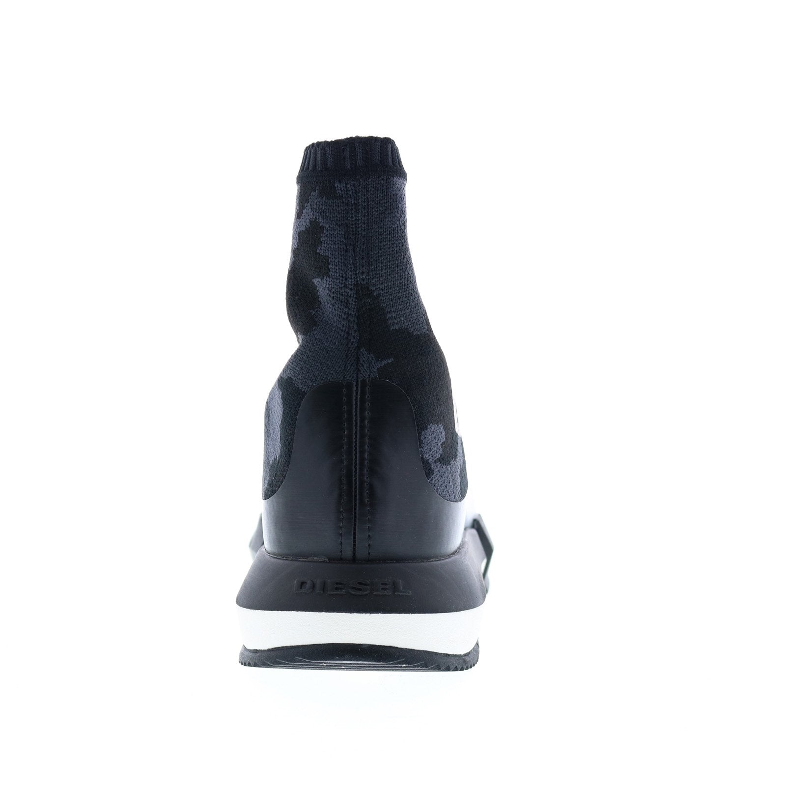 Diesel H-Padola High Sock Mens Black Canvas Slip On Lifestyle