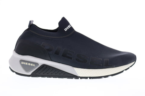 Diesel S-Kb Athl Sock II Mens Black Canvas Slip On Lifestyle Sneakers Shoes