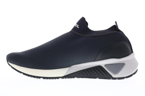 Diesel S-Kb Athl Sock II Mens Black Canvas Slip On Lifestyle Sneakers Shoes