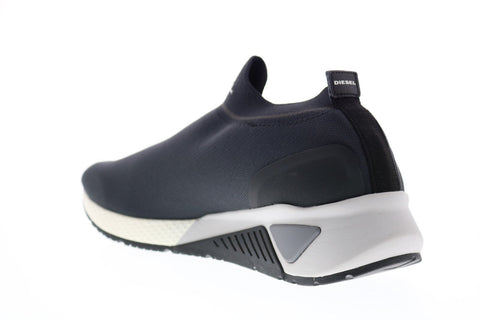 Diesel S-Kb Athl Sock II Mens Black Canvas Slip On Lifestyle Sneakers Shoes