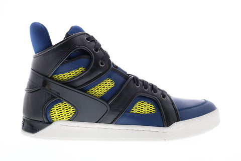 Diesel Tempus S-Titann Mens Blue Leather Lace Up Lifestyle Sneakers Shoes