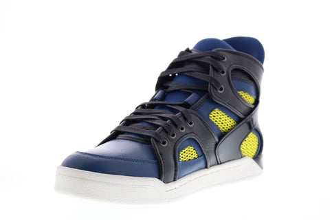 Diesel Tempus S-Titann Mens Blue Leather Lace Up Lifestyle Sneakers Shoes