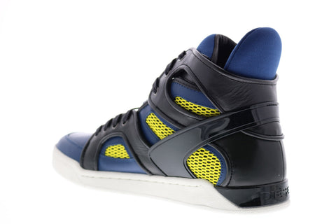 Diesel Tempus S-Titann Mens Blue Leather Lace Up Lifestyle Sneakers Shoes
