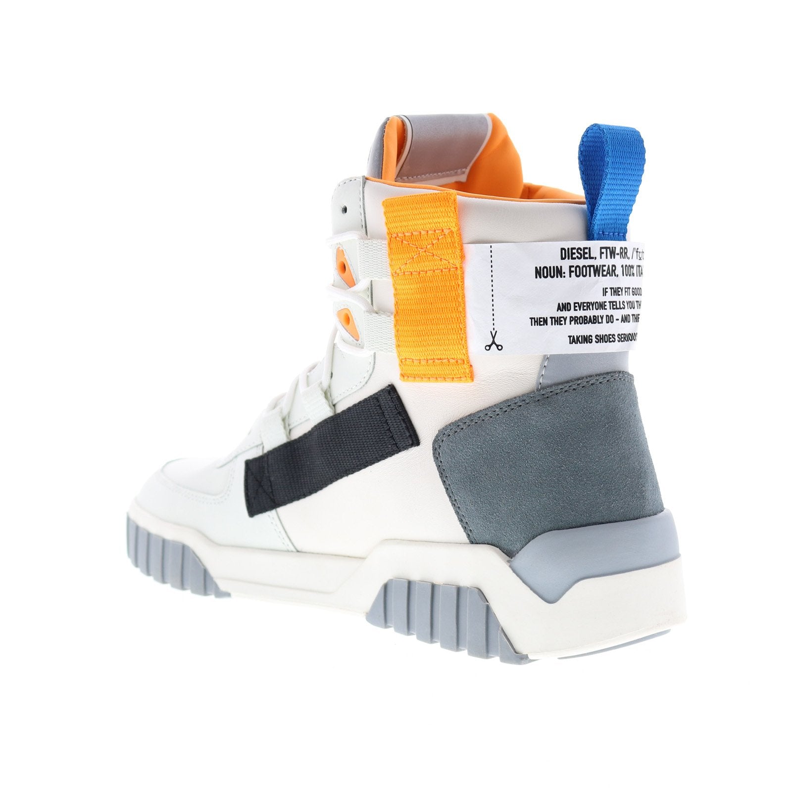 Diesel Le Rua S-Rua Mid Sp Mens White Leather Lace Up Lifestyle