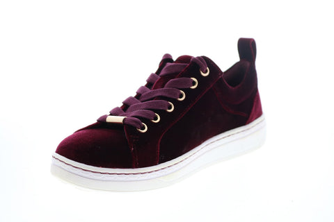 Earth Zag Velvet Womens Burgundy Canvas Lifestyle Sneakers Shoes