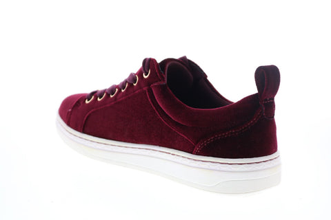 Earth Zag Velvet Womens Burgundy Canvas Lifestyle Sneakers Shoes
