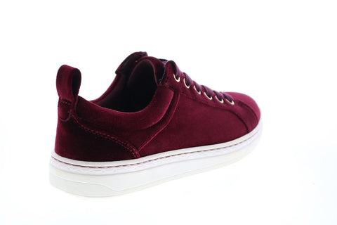 Earth Zag Velvet Womens Burgundy Canvas Lifestyle Sneakers Shoes