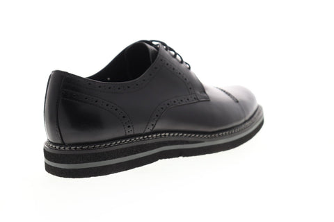 Zanzara Uccello ZF312D13 Mens Black Leather Dress Lace Up Oxfords Shoes