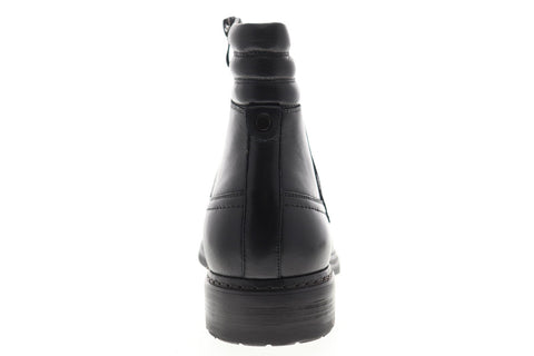 Zanzara Perugia ZF517C67 Mens Black Leather Zipper Casual Dress Boots Shoes