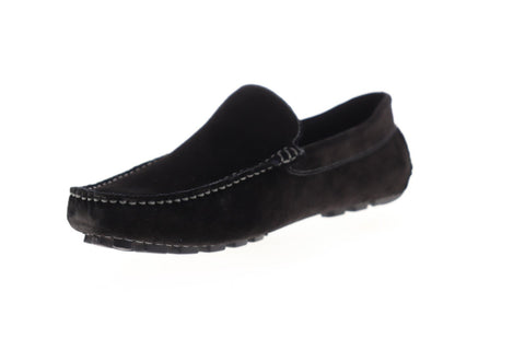 Zanzara Picasso ZG100C50 Mens Black Suede Casual Slip On Loafers Shoes