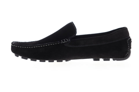 Zanzara Picasso ZG100C50 Mens Black Suede Casual Slip On Loafers Shoes