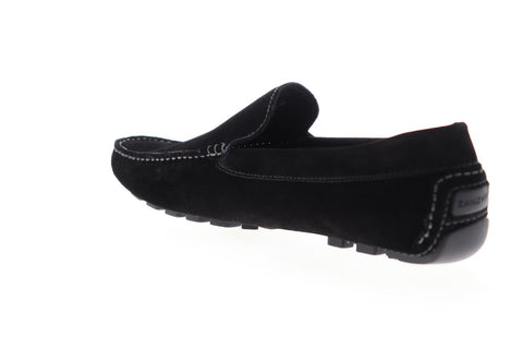 Zanzara Picasso ZG100C50 Mens Black Suede Casual Slip On Loafers Shoes
