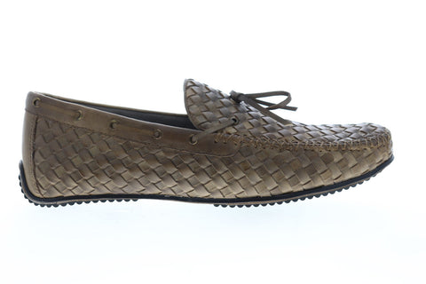 Zanzara Dali ZG106C56 Mens Brown Leather Casual Slip On Loafers Shoes