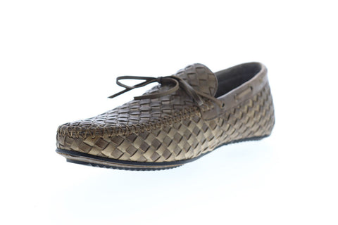 Zanzara Dali ZG106C56 Mens Brown Leather Casual Slip On Loafers Shoes