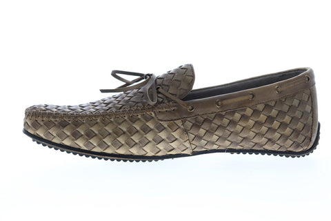 Zanzara Dali ZG106C56 Mens Brown Leather Casual Slip On Loafers Shoes