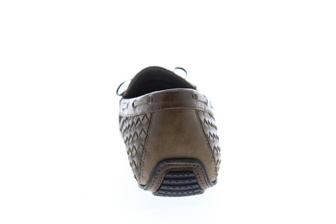 Zanzara Dali ZG106C56 Mens Brown Leather Casual Slip On Loafers Shoes