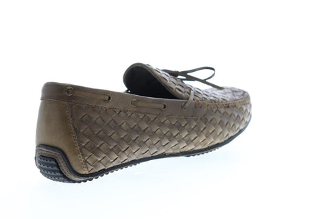 Zanzara Dali ZG106C56 Mens Brown Leather Casual Slip On Loafers Shoes