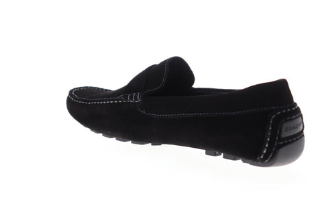 Zanzara Abbot ZG107C50 Mens Black Leather Dress Slip On Loafers Shoes