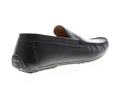 Zanzara Rembrandt ZG112C55 Mens Black Leather Slip On Casual Loafers Shoes