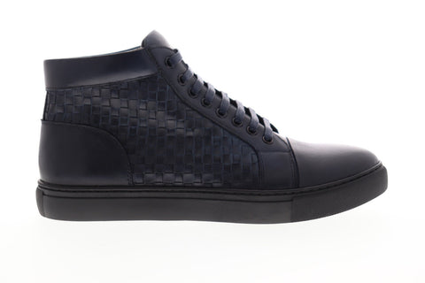 Zanzara Soul ZH804S34 Mens Blue Leather Casual Fashion Sneakers Shoes