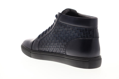 Zanzara Soul ZH804S34 Mens Blue Leather Casual Fashion Sneakers Shoes