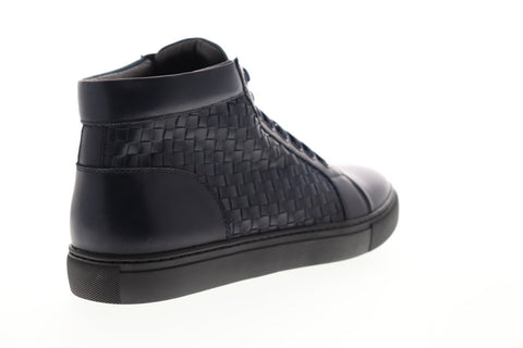 Zanzara Soul ZH804S34 Mens Blue Leather Casual Fashion Sneakers Shoes