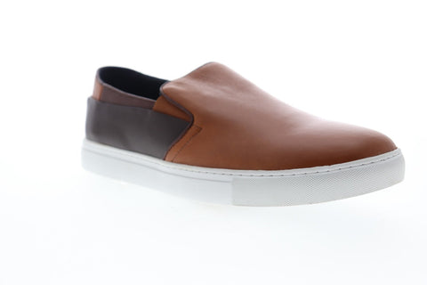 Zanzara Goya ZJ128C73 Mens Brown Leather Slip On Sneakers Shoes