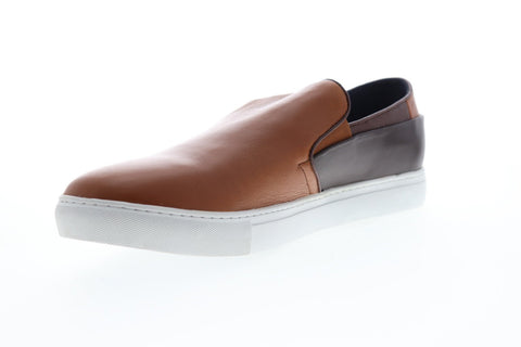 Zanzara Goya ZJ128C73 Mens Brown Leather Slip On Sneakers Shoes