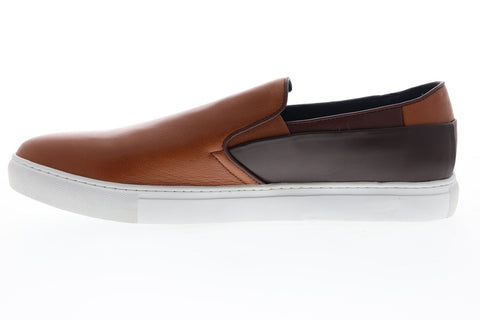 Zanzara Goya ZJ128C73 Mens Brown Leather Slip On Sneakers Shoes