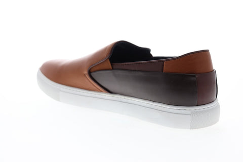 Zanzara Goya ZJ128C73 Mens Brown Leather Slip On Sneakers Shoes