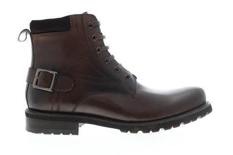 Zanzara Keller ZK555S15 Mens Brown Leather Lace Up Casual Dress Boots Shoes