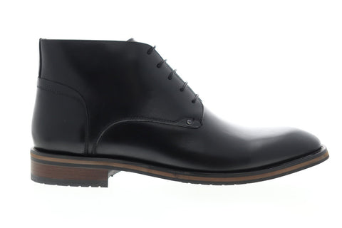 Zanzara Malta ZK571S31 Mens Black Leather Lace Up Chukkas Boots Shoes
