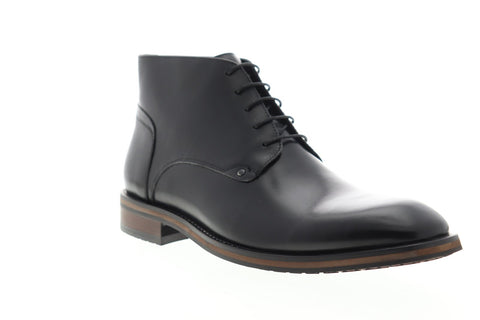 Zanzara Malta ZK571S31 Mens Black Leather Lace Up Chukkas Boots Shoes