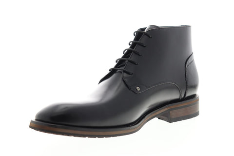 Zanzara Malta ZK571S31 Mens Black Leather Lace Up Chukkas Boots Shoes