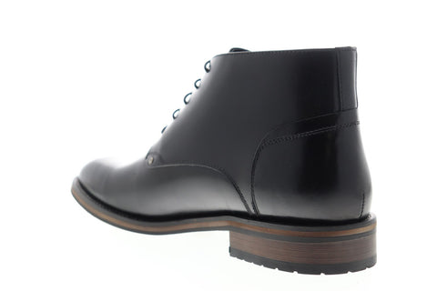 Zanzara Malta ZK571S31 Mens Black Leather Lace Up Chukkas Boots Shoes