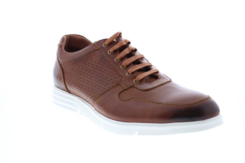Zanzara Augsburg ZZ1319L Mens Brown Leather Lifestyle Sneakers Shoes