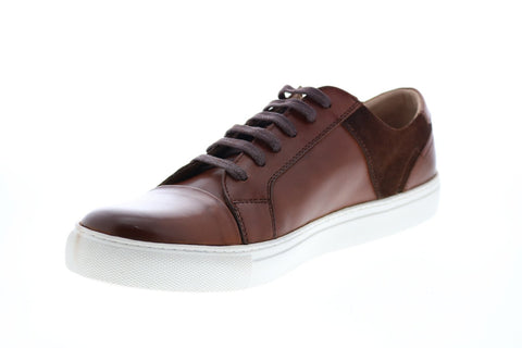 Zanzara Damascus ZZ1337L Mens Brown Leather Lifestyle Sneakers Shoes