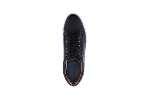 Zanzara Stanfield ZZ1525L Mens Black Leather Lifestyle Sneakers Shoes