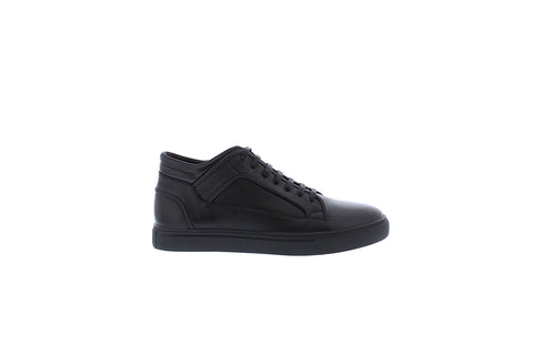 Zanzara Beau ZZ1574H Mens Black Leather Lace Up Lifestyle Sneakers Shoes