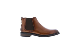 Zanzara Casey ZZ1730B Mens Brown Leather Slip On Chelsea Boots