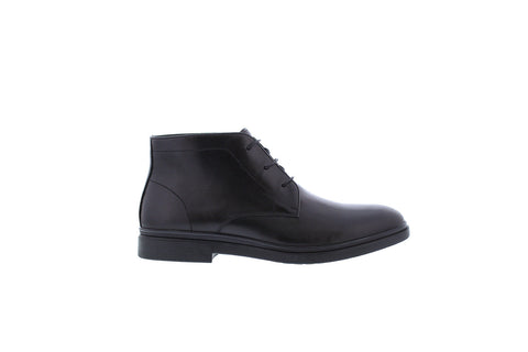 Zanzara Smith ZZ1745B Mens Black Leather Lace Up Chukkas Boots